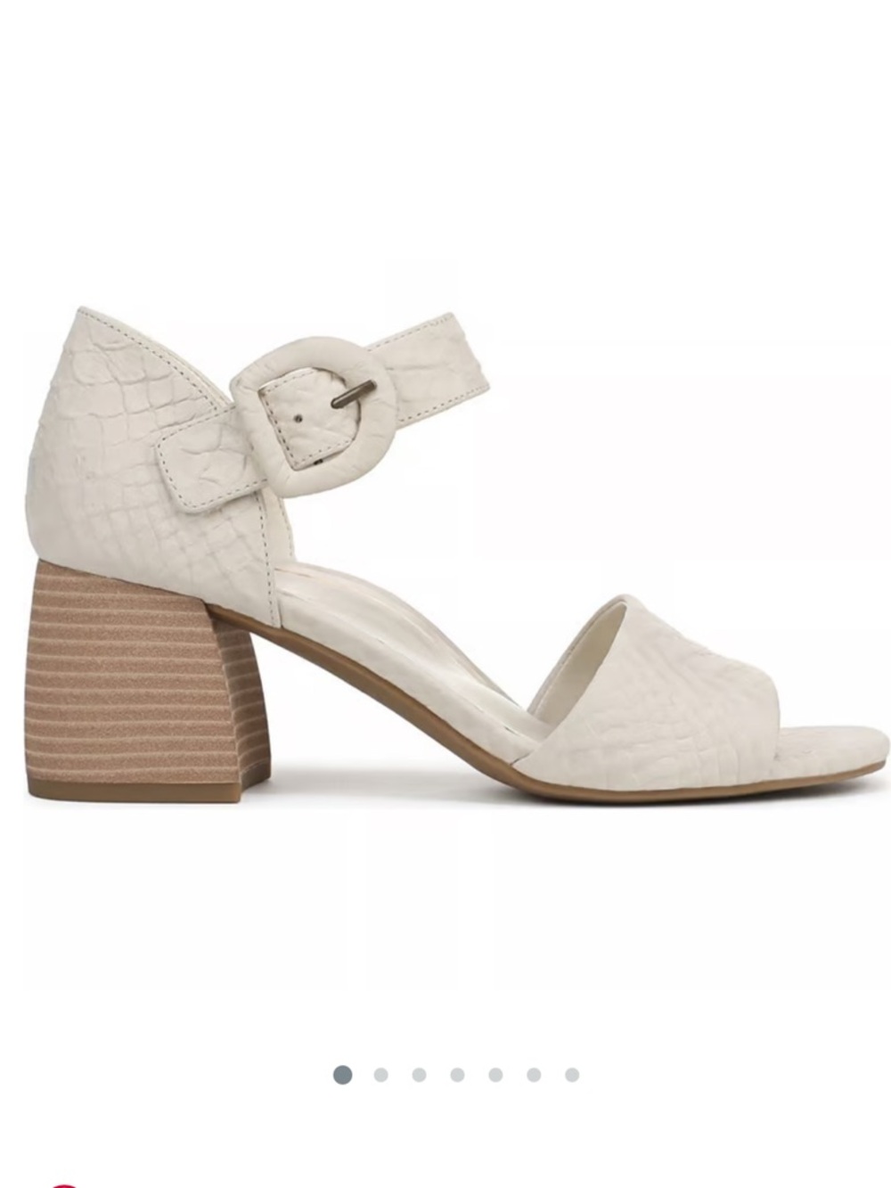 Vionic Women's Chardonnay Cream Block Heel Sandals $150 size 9